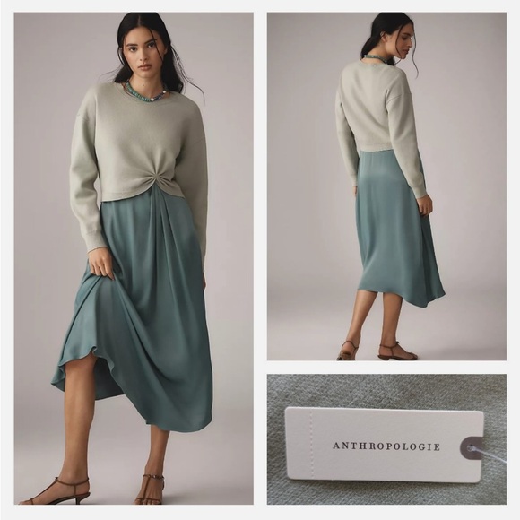 Anthropologie Dresses & Skirts - Anthropologie twofer sweater dress NWT